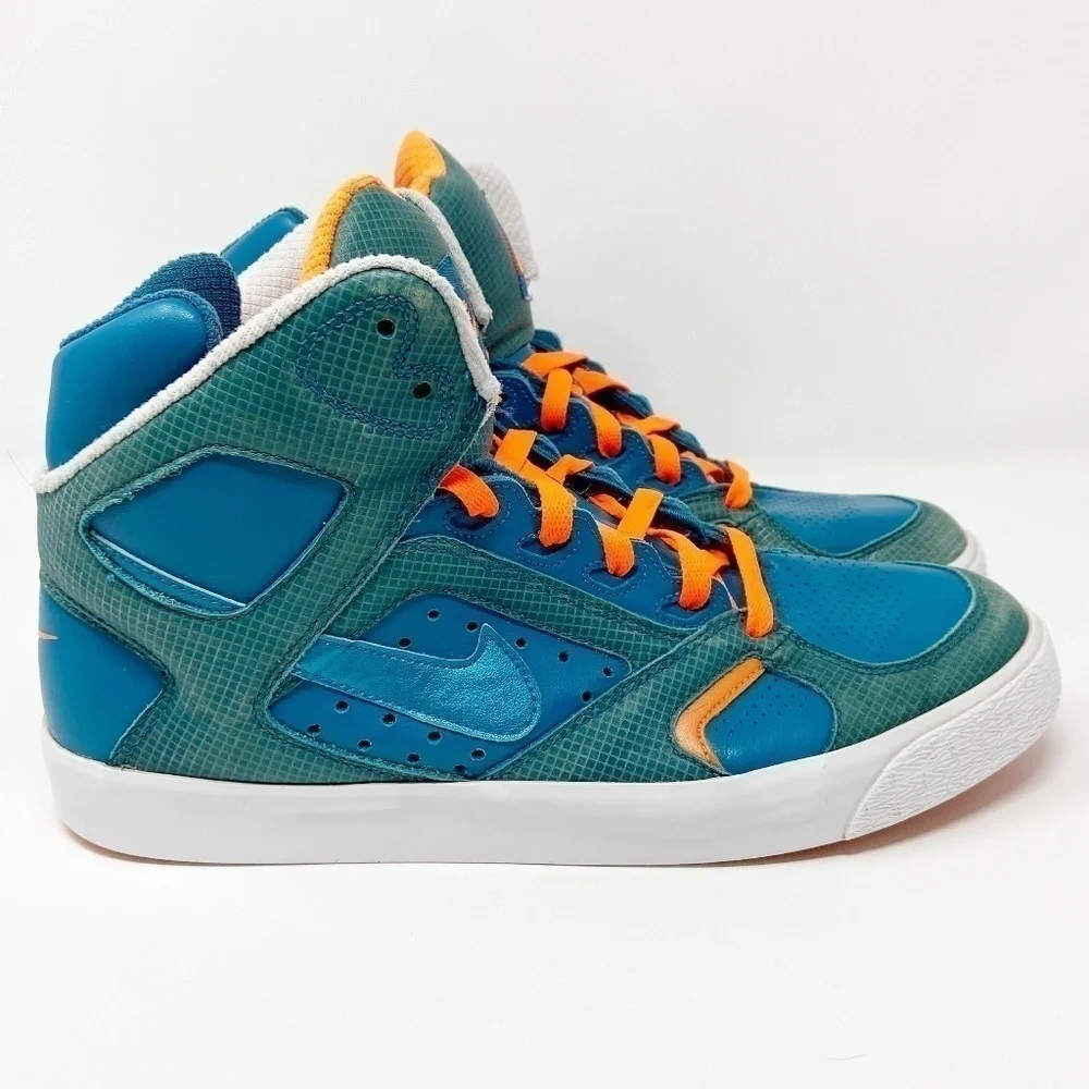 NIKE | Auto Flight High Top Sneaker Teal Blue 10.5 - Picture 2 of 10
